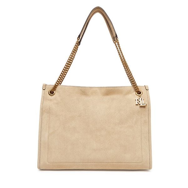Torebka LAUREN RALPH LAUREN. Brązowe torebki do ręki damskie Lauren Ralph Lauren, bez wzorów, klasyczne, bez dodatków. Za 1,429.00 zł.