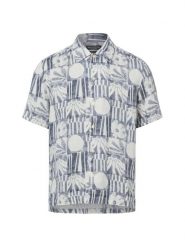 Marc O'Polo koszula lniana Mężczyźni Regular Fit len (100%) niebieski|wielokolorowy, XXL. Niebieskie koszule męskie Marc O'Polo, m, bez wzorów, ze lnu, wakacyjne, bez kołnierzyka, bez ramiączek. Za 429.95 zł.