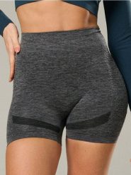Krótkie legginsy z ozdobnym wzorem po bokach - szary. Szare legginsy damskie Sinsay, l, bez wzorów. W wyprzedaży za 14.99 zł.