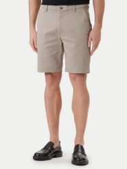 Calvin Klein Szorty materiałowe LV04LF601G Khaki Regular Fit. Brązowe szorty męskie Calvin Klein, m, bez wzorów, z bawełny. Za 369.99 zł.