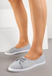 Szare Tenisówki Vices z Drobnym Sznurowaniem Telithia. Szare trampki i tenisówki dziewczęce Renee, bez wzorów, bez zapięcia. Za 39.99 zł.