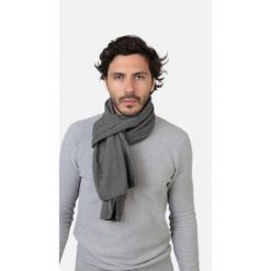 Polarowa chusta Barts. Szare szaliki męskie Barts, bez wzorów, z polaru. Za 186.00 zł.