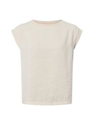 Opus Koszulka damska - Silkisi Kobiety beżowy jednolity, 44. Brązowe t-shirty damskie Opus, bez wzorów, z materiału, eleganckie, bez kołnierzyka. Za 159.95 zł.