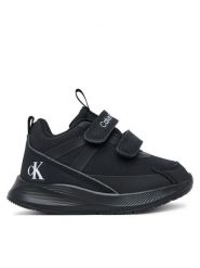 Calvin Klein Sneakersy Low Cut Velcro Sneaker V1B9-83169-1845 M Czarny. Czarne buty sportowe chłopięce Calvin Klein, bez wzorów, z materiału, bez zapięcia. Za 249.99 zł.