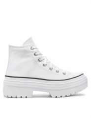 Converse Trampki Chuck Taylor All Star Lugged Heel Platform A10364C Biały. Białe trampki i tenisówki damskie Converse, bez wzorów, z materiału, retro, bez zapięcia. Za 269.99 zł.