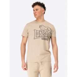 Koszulka Lonsdale Langsett. Brązowe koszulki sportowe męskie Lonsdale, bez wzorów, bez kołnierzyka, bez ramiączek. Za 137.00 zł.