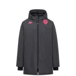 Długa kurtka puchowa Stade Français Migolo Pro 2 2026/27. Szare kurtki męskie Kappa, l, bez wzorów, z materiału. Za 649.50 zł.