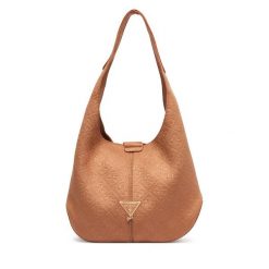 Torebka Guess. Brązowe torebki do ręki damskie Guess, z aplikacjami, klasyczne, bez dodatków. Za 264.99 zł.
