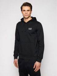 EA7 Emporio Armani Bluza 8NPM04 PJ05Z 1200 Czarny Regular Fit. Czarne bluzy męskie EA7 Emporio Armani, m, bez wzorów, z bawełny, bez kaptura. Za 229.99 zł.