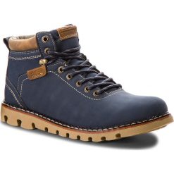 Trapery LANETTI - MP07-16777-01 Navy. Niebieskie śniegowce i trapery męskie Lanetti, z materiału. Za 139.99 zł.
