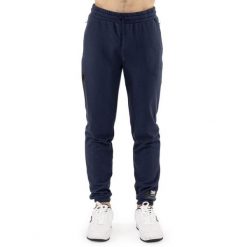 Spodnie dresowe z bawełna z zamek błyskawiczny na co dzień. Niebieskie buty sportowe męskie LEONE 1947 APPAREL, z bawełny, bez zapięcia, na fitness i siłownię. Za 178.93 zł.