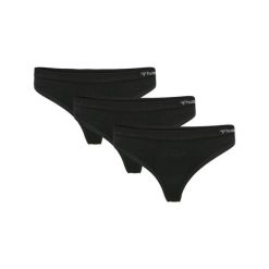 Damskie stringi bezszwowe Hummel Juno (x3). Czarne stringi damskie Hummel, xs, bez wzorów, z bawełny. Za 214.00 zł.