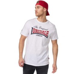 Koszulka Lonsdale Aldingham. Białe koszulki sportowe męskie Lonsdale, xl, bez wzorów, z bawełny, bez kołnierzyka, bez ramiączek. Za 137.00 zł.