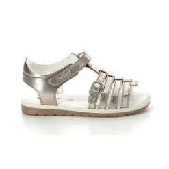 Sandały dziewczęce KICKERS GILIANNA. Szare sandały dziewczęce Kickers, ze skóry, bez zapięcia. Za 149.99 zł.
