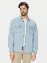 Vans Koszula jeansowa VN000M12IYR1 Niebieski Regular Fit. Niebieskie koszule męskie Vans, m, bez wzorów, z bawełny, bez kołnierzyka, bez ramiączek. Za 209.99 zł.
