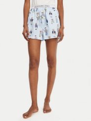 Polo Ralph Lauren Szorty piżamowe 4P0119 Niebieski Relaxed Fit. Niebieskie piżamy damskie Polo Ralph Lauren, s, bez wzorów, z bawełny, bez ramiączek. Za 369.99 zł.