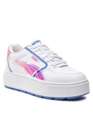 Puma Sneakersy Karmen Rebelle Deep Dive Jr 395453-01 Biały. Białe buty sportowe dziewczęce Puma, bez wzorów, ze skóry, bez zapięcia. Za 239.99 zł.
