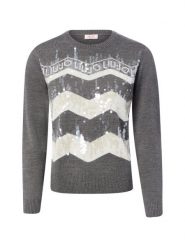 Liu Jo Collection wełniana bluzka Kobiety Wełna szary, M. Szare bluzki damskie Liu Jo Collection, m, bez wzorów, z wełny, bez kołnierzyka, bez ramiączek. Za 729.95 zł.
