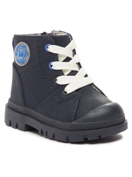 Mayoral Trapery 42451 Granatowy. Niebieskie buty zimowe chłopięce Mayoral, bez wzorów, ze skóry, bez zapięcia. Za 229.99 zł.