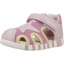 Sandały GEOX B SANDAL IUPIDOO GIR Rose. Czerwone sandały damskie Geox, bez wzorów, z syntetyku, bez obcasa, bez zapięcia. Za 188.99 zł.