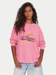 Roxy Bluza Eastside ERJKT04322 Różowy Boxy Fit. Czerwone bluzy damskie Roxy, m, bez wzorów, z syntetyku, bez kaptura. Za 199.99 zł.