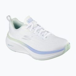 Buty do biegania damskie SKECHERS Go Run Elevate 2.0. Białe obuwie sportowe damskie Skechers, bez wzorów, do biegania. Za 269.99 zł.