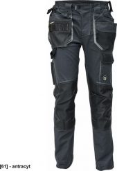 CERVA DAYBORO spodnie - męskie spodnie robocze, odblaskowe elementy, 100 % TRIFIBETEX - antracyt 46. Spodnie materiałowe męskie CERVA, m, bez wzorów. Za 163.59 zł.