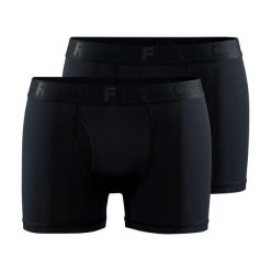Active Boxer 3-Inch 2-pack M - oddychające bokserki – Black. Czarne bokserki męskie Craft, l, bez wzorów, z elastanu. Za 336.95 zł.