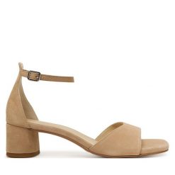 Sandały Vagabond Shoemakers. Brązowe sandały damskie Vagabond Shoemakers, bez wzorów, bez obcasa, na słupku, bez zapięcia. Za 539.99 zł.