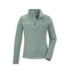 Bluza dziewczęca Killtec KSW 188 GRLS FLC SHRT. Zielone bluzy dla dziewczynek KILLTEC, bez wzorów, bez ramiączek, bez kaptura. W wyprzedaży za 71.99 zł.