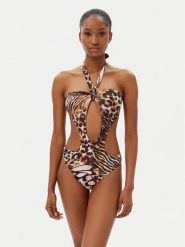 Guess Strój kąpielowy E5GJ08 KCRJ2 Brązowy. Brązowe kostiumy jednoczęściowe damskie Guess, s, z aplikacjami, z syntetyku. Za 279.99 zł.