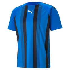 Koszulka Puma Team Liga Striped. Czarne koszulki sportowe męskie Puma, l, bez wzorów, bez kołnierzyka, bez ramiączek, do piłki nożnej. Za 154.50 zł.