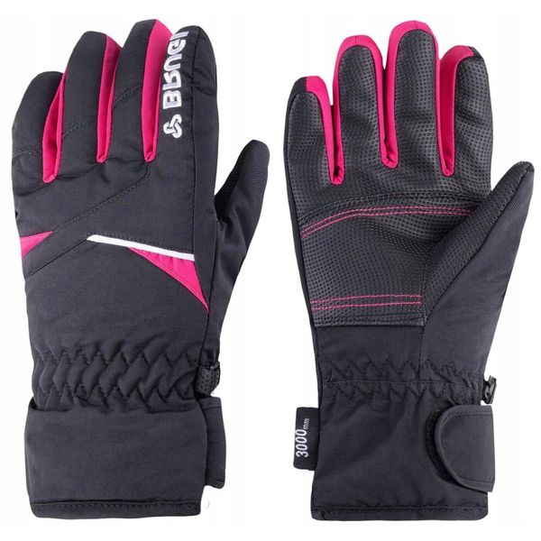 Rękawice narciarskie dla dzieci Brugi 1ZG4. Czarne rękawiczki dziecięce Brugi, bez wzorów. Za 120.57 zł.