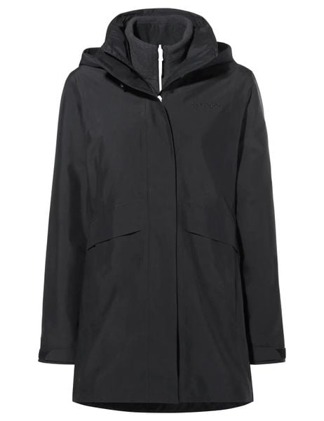 3in1-Jacken W Idris 3in1 Parka IV. Czarne parki damskie Vaude, na jesień, l, bez wzorów, z materiału, eleganckie, z kapturem. Za 1,289.00 zł.