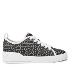 Trampki DKNY. Czarne trampki i tenisówki damskie DKNY, bez wzorów, bez zapięcia. Za 519.99 zł.