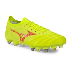 Buty piłkarskie męskie Mizuno Morelia Neo IV Β Japan Mix. Brązowe buty sportowe męskie Mizuno, bez zapięcia, do piłki nożnej. Za 1,079.00 zł.