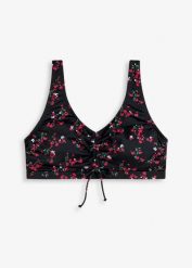 Biustonosz bikini bustier. Czarne bikini damskie bonprix, bez wzorów. Za 97.99 zł.