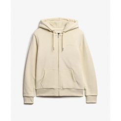 Damska bluza zapinana na zamek z kapturem z wełnianą podszewką Superdry. Brązowe bluzy damskie Superdry., l, bez wzorów, z dresówki, z kapturem. Za 320.50 zł.