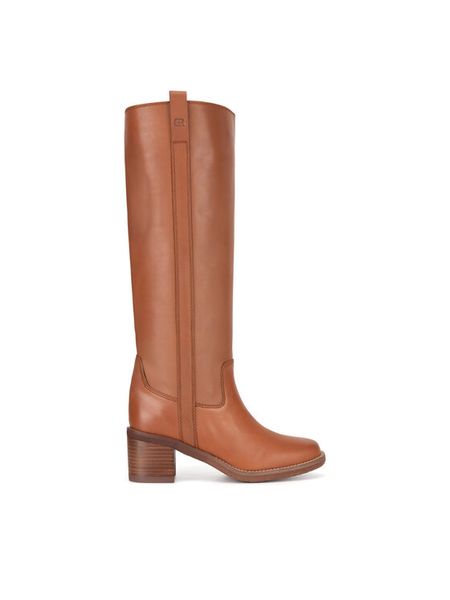 Gino Rossi Kozaki WGA3345-1Z Brązowy. Brązowe kozaki damskie Gino Rossi, ze skóry, bez obcasa, na słupku. Za 649.99 zł.