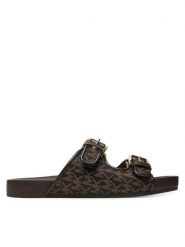 MICHAEL Michael Kors Klapki Byers 40T5BYFS1D Brązowy. Brązowe klapki damskie MICHAEL Michael Kors, bez wzorów, z materiału, bez obcasa. Za 479.99 zł.