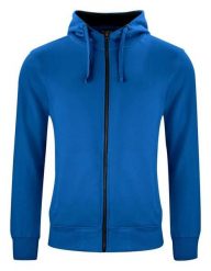 Clique Classic Hoody Full Zip – bluza z kapturem na zamek. Niebieskie bluzy męskie CLIQUE, m, bez wzorów, z bawełny, z kapturem. Za 322.45 zł.