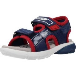 Sandały GEOX B S.FLEXYPER B.B Niebieski. Niebieskie sandały męskie Geox, z tkaniny, bez zapięcia. Za 131.99 zł.