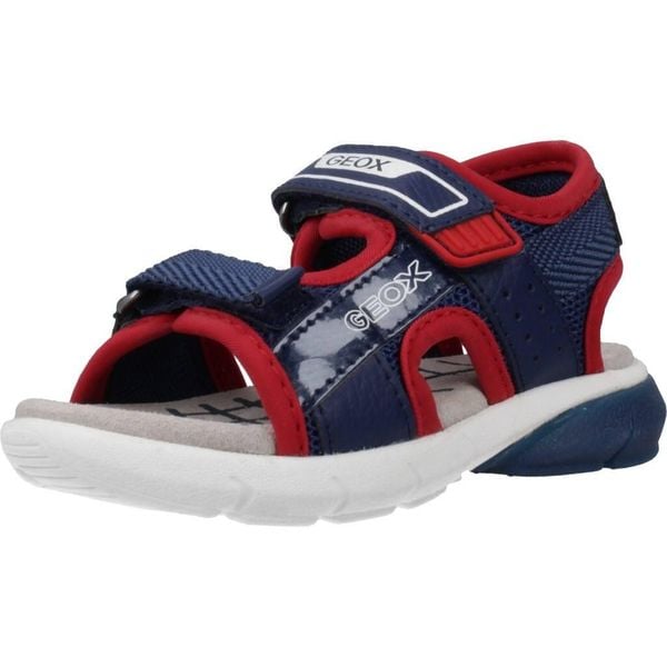 Sandały GEOX B S.FLEXYPER B.B Niebieski. Niebieskie sandały męskie Geox, z tkaniny, bez zapięcia. Za 130.99 zł.