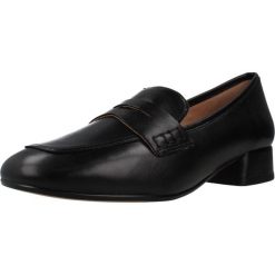 Buty GEOX D DHYALMA Czarny. Czarne obuwie sportowe damskie Geox, bez wzorów, ze skóry, na fitness i siłownię. Za 390.99 zł.
