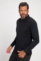 Męska Koszulka polo golf długi rękaw QuickDry. Czarne bluzki z długim rękawem męskie JAY-PI, m, bez wzorów, z dżerseju, bez kołnierzyka. Za 191.99 zł.