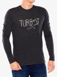 Koszulka z długim rękawem Turbat Magic Logo LS. Szare bluzki z długim rękawem męskie TURBAT, m, bez wzorów, z materiału, eleganckie, bez kołnierzyka. Za 115.49 zł.