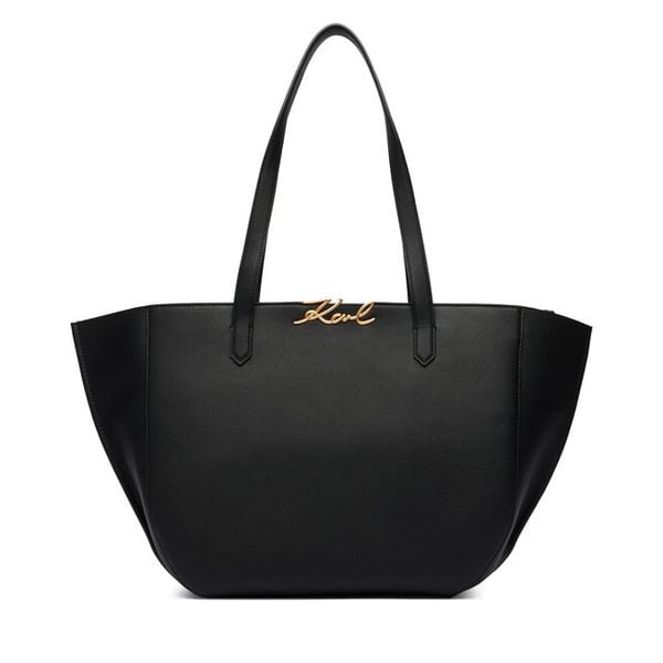 Torebka KARL LAGERFELD. Czarne torebki do ręki damskie KARL LAGERFELD, bez wzorów, bez dodatków. Za 1,573.99 zł.