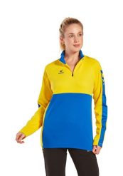 Bluza treningowa Erima Six Wings. Niebieskie bluzy męskie Erima, l, bez wzorów, z materiału, bez kaptura, na fitness i siłownię. Za 208.50 zł.