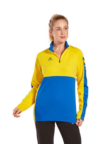 Bluza treningowa Erima Six Wings. Niebieskie bluzy męskie Erima, l, bez wzorów, z materiału, bez kaptura. Za 208.50 zł.