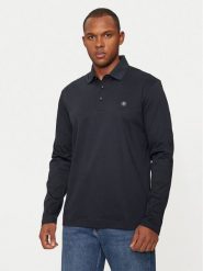 Boss Polo 50523917 Granatowy Regular Fit. Niebieskie koszulki polo męskie Boss, m, bez wzorów, z bawełny, bez ramiączek. Za 566.99 zł.